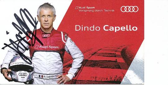 Dindo Capello  Audi  Auto Motorsport  Autogrammkarte  original signiert 