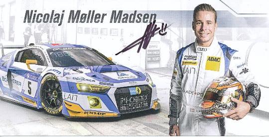 Nicolaj Møller Madsen  Audi  Auto Motorsport  Autogrammkarte  original signiert 