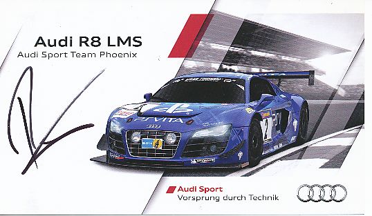 Rene Rast  Audi  Auto Motorsport  Autogrammkarte  original signiert 