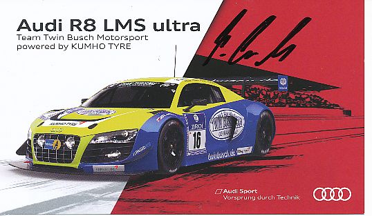 Manuel Lauck  Audi  Auto Motorsport  Autogrammkarte  original signiert 