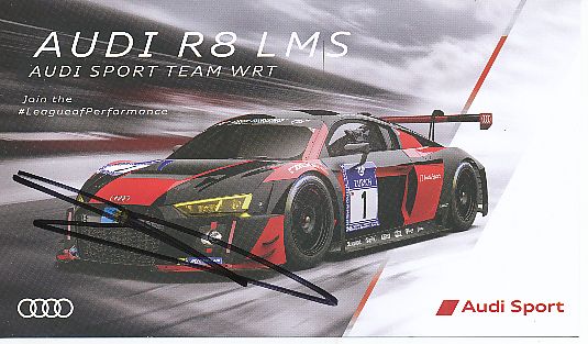 Laurens Vanthoor  Audi  Auto Motorsport  Autogrammkarte  original signiert 