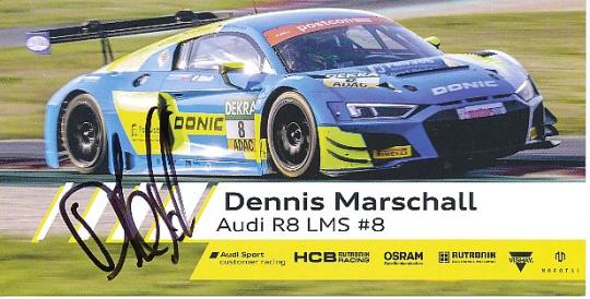 Dennis Marschall  Audi  Auto Motorsport  Autogrammkarte  original signiert 