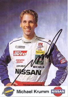 Michael Krumm  Nissan Auto Motorsport  Autogrammkarte  original signiert 