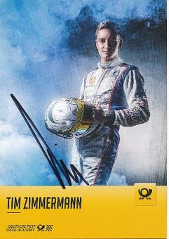 Tim Zimmermann  Auto Motorsport  Autogrammkarte  original signiert 