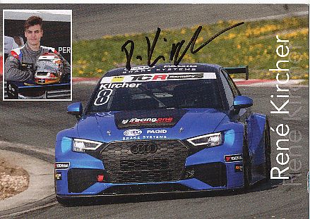 Rene Kircher  Auto Motorsport  Autogrammkarte  original signiert 