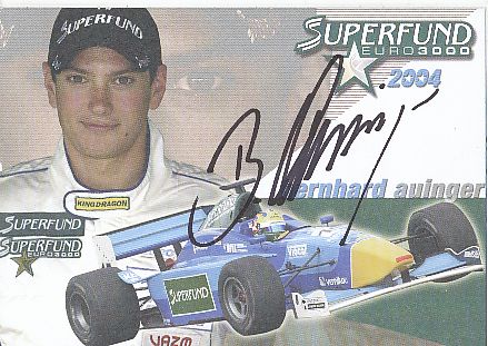 Bernhard Auinger   Auto Motorsport  Autogrammkarte  original signiert 