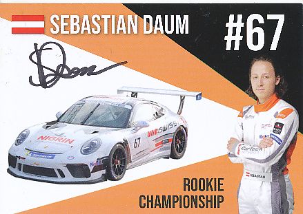 Sebastian Daum  Auto Motorsport  Autogrammkarte  original signiert 