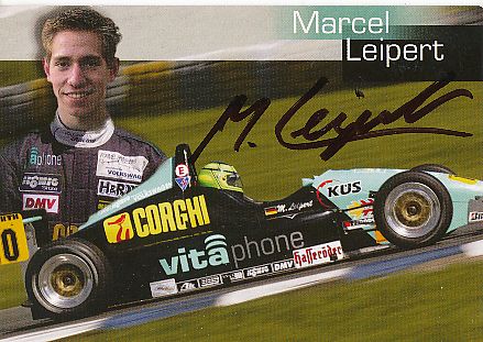 Marcel Leipert  Auto Motorsport  Autogrammkarte  original signiert 