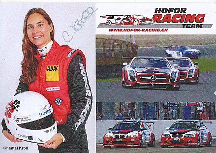 Chantal Kroll   Auto Motorsport  Autogrammkarte  original signiert 