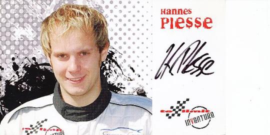 Hannes Plesse  Auto Motorsport  Autogrammkarte  original signiert 