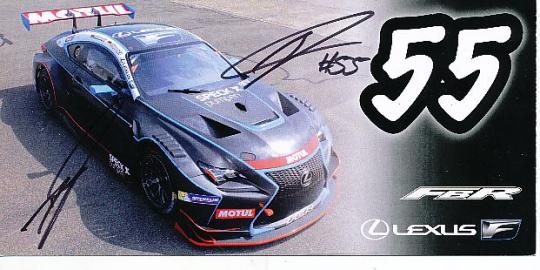 Dominik & Mario Farnbacher  Auto Motorsport  Autogrammkarte  original signiert 