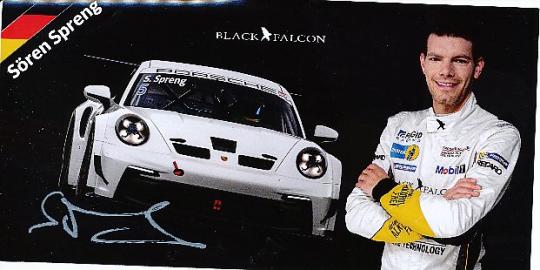 Sören Spreng  Auto Motorsport  Autogrammkarte  original signiert 