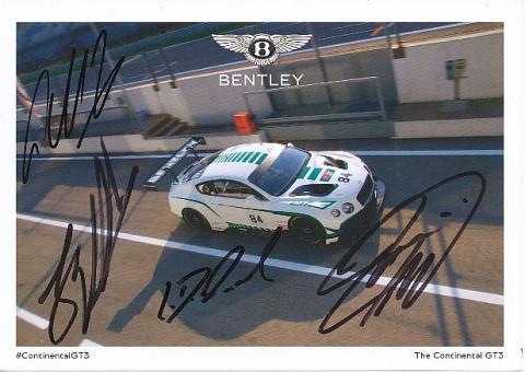Jereon Bleekemolen,Christian Menzel,Christopher Brück,Lance David Arnold  Bentley  Auto Motorsport  Autogrammkarte  original signiert 