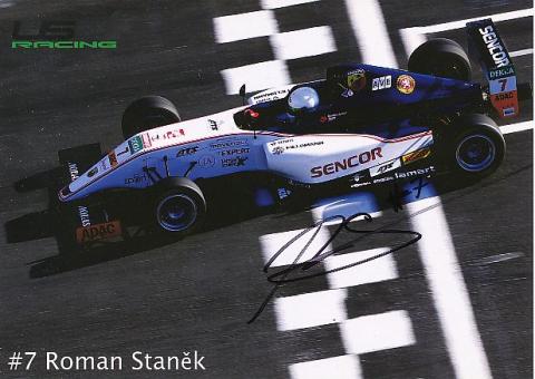 Roman Stanek   Auto Motorsport  Autogrammkarte  original signiert 