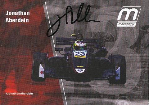 Jonathan Aberdein   Auto Motorsport  Autogrammkarte  original signiert 
