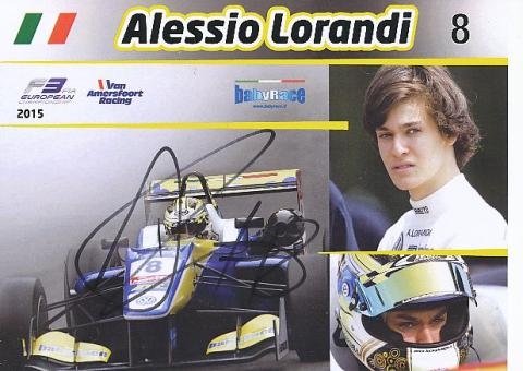 Alessio Lorandi  Auto Motorsport  Autogrammkarte  original signiert 