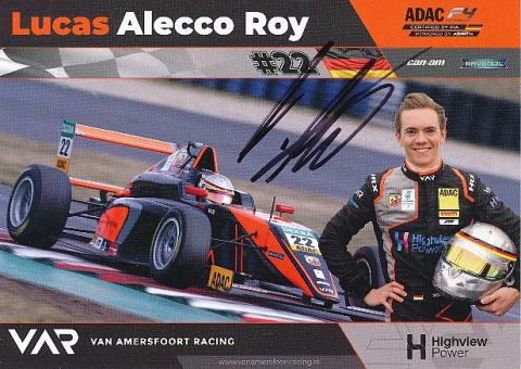 Lucas Alecco Roy  Auto Motorsport  Autogrammkarte  original signiert 