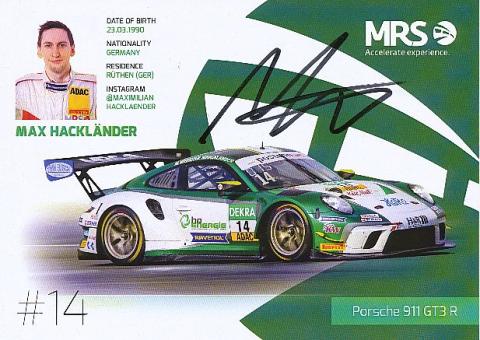 Max Hackländer  Porsche  Auto Motorsport  Autogrammkarte  original signiert 