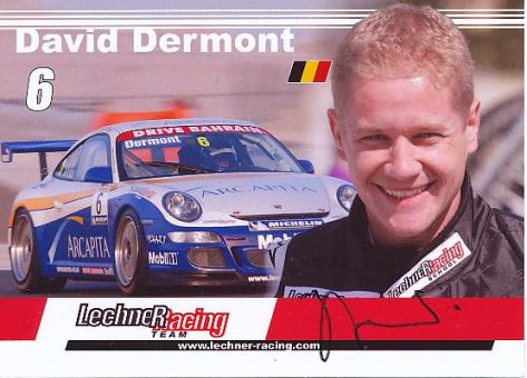 David Dermont  Porsche  Auto Motorsport  Autogrammkarte  original signiert 