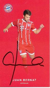 Juan Bernat  FC Bayern München 2017/2018   Fußball Autogrammkarte  original signiert 