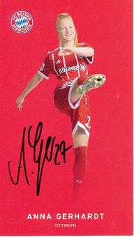 Anna Gerhardt  FC Bayern München  Frauen  Fußball Autogrammkarte  original signiert 