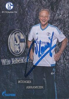 Rüdiger Abramczik  FC Schalke 04 Traditionsteam  Fußball Autogrammkarte  original signiert 