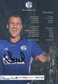 Ebbe Sand  FC Schalke 04 Traditionsteam  Fußball Autogrammkarte  original signiert 