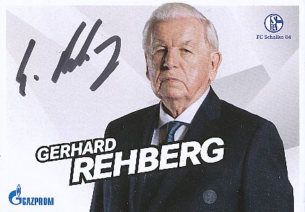 Gerhard Rehberg   FC Schalke 04  Fußball Autogrammkarte  original signiert 