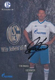 Thomas Kerwer  FC Schalke 04 Traditionsteam  Fußball Autogrammkarte  original signiert 