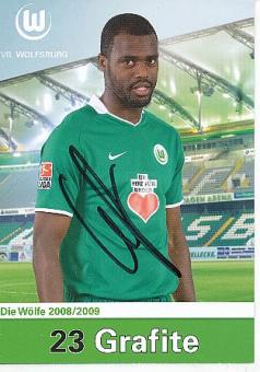 Grafite  2008/2009  VFL Wolfsburg  Fußball Autogrammkarte original signiert 