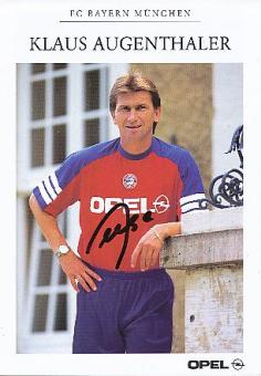 Klaus Augenthaler   1995/1996  FC Bayern München  Fußball Autogrammkarte original signiert 