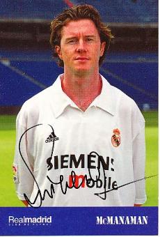 Steve McManaman  Real Madrid   Fußball Autogrammkarte original signiert 
