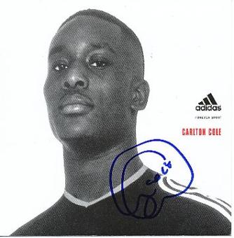 Carlton Cole  England  Fußball Autogrammkarte original signiert 