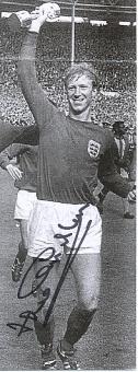 Jack Charlton † 2020  England Weltmeister WM 1966  Fußball Blatt  original signiert 