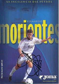 Fernando Morientes   Real Madrid  Fußball Autogrammkarte original signiert 