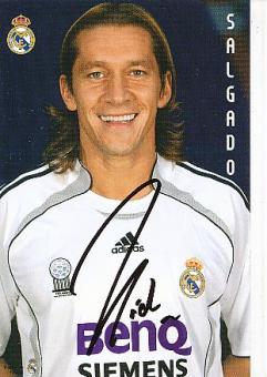 Míchel Salgado   Real Madrid  Fußball Autogrammkarte original signiert 
