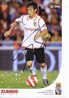 David Silva  FC Valencia  Fußball Autogrammkarte original signiert 