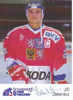 Jiri Zelenka  Tschechien  Eishockey Autogrammkarte  original signiert 
