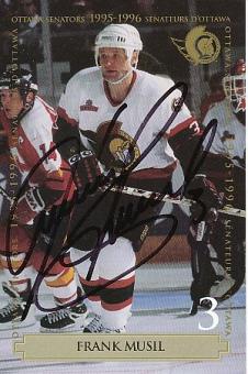 Frantisek Musil  Ottawa Senators   Eishockey Autogramm Foto  original signiert 