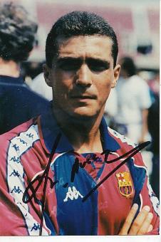 Guillermo Amor   FC Barcelona  Fußball Autogramm Foto original signiert 