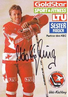 Udo Kießling  KEC  Kölner EC   Eishockey Autogrammkarte  original signiertr 