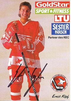 Ernst Köpf   KEC  Kölner EC   Eishockey Autogrammkarte  original signiertr 