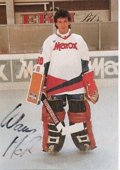 Klaus Merk    SB Rosenheim   Eishockey Autogrammkarte  original signiert 