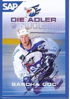 Sascha Goc  Adler Mannheim   Eishockey Autogrammkarte  original signiert 
