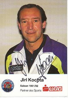 Jiri Kochta  1991/92  Mannheimer ERC   Eishockey Autogrammkarte  original signiert 
