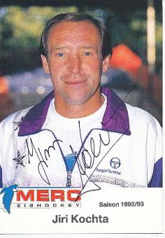 Jiri Kochta  1992/93  Mannheimer ERC   Eishockey Autogrammkarte  original signiert 