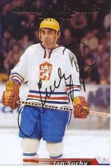Jan Suchy † 2021  CSSR  Eishockey Autogramm Foto  original signiert 