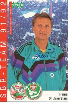 Dr.Jano Starsi † 2019  SB Rosenheim 1991/92  Eishockey Autogrammkarte  original signiert 