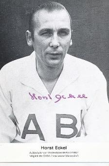 Horst Eckel † 2021  DFB Weltmeister WM 1954  Fußball Autogrammkarte  original signiert 