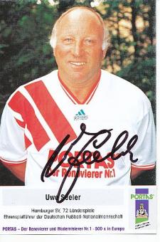 Uwe Seeler † 2022  DFB & hamburger SV  Portas  Fußball Autogrammkarte  original signiert 
